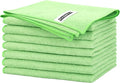 FIXSMITH Sage Green Microfiber Cleaning Cloth -Pack of 8, Highly Absorbent by FIXSMITH