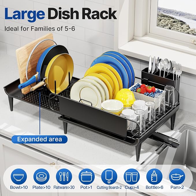 Urackify Expandable Dish Drying Rack - Image 6