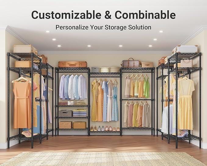 VIPEK V5 Plus Heavy Duty Clothes Rack, Large Modular Closet System, 4 x 29.1 in - Image 5