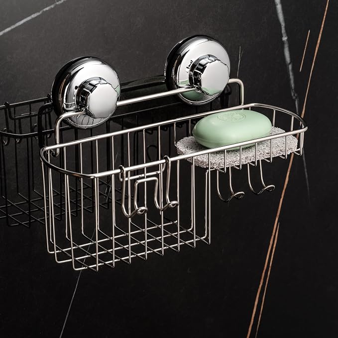 HASKO Suction Cup Shower Caddy Basket - Image 4
