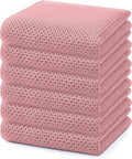 Homaxy 100% Cotton Waffle Weave Kitchen Dish Towels 6-Pack, Dried Rose | 13 x by Homaxy