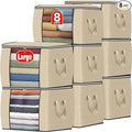 90L Clothes Storage, Foldable Thick Fabric Blanket Storage Bags | Foldable by Fabtotes