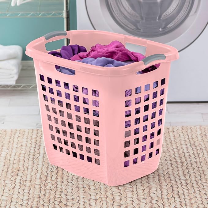 Sterilite 4-Pack Ultra Easy Carry Laundry Basket, Plastic Clothes Hamper Bin - Image 5