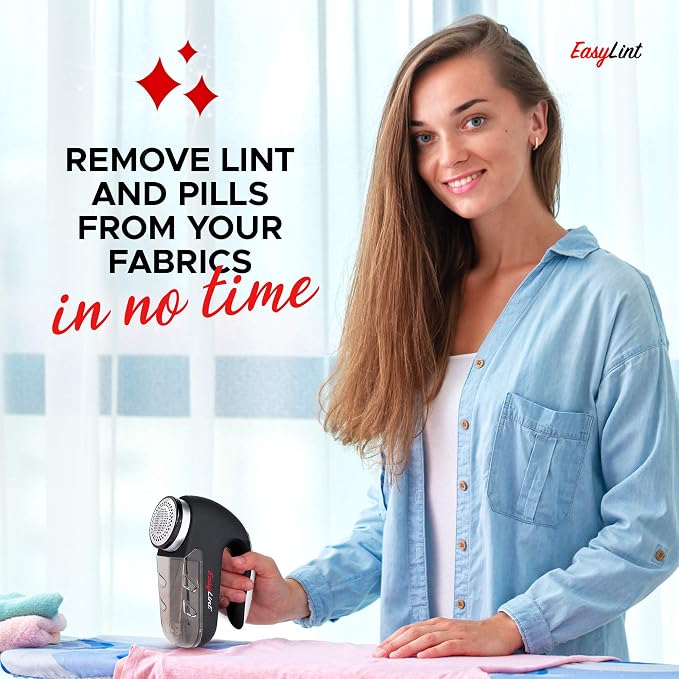 EasyLint Professional Fabric Shaver Lint Remover, Electric Sweater Shaver - Image 2