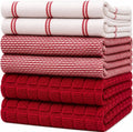 Premium Kitchen Towels 6 Pack 100% Cotton by BumbleTowels