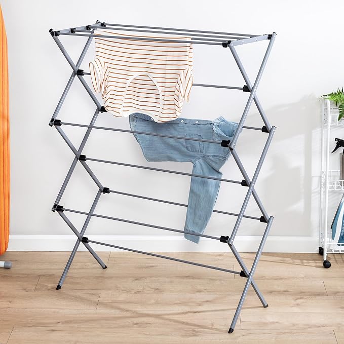 Honey-Can-Do Oversized Collapsible Clothes Drying Rack, 50 lb - Image 3