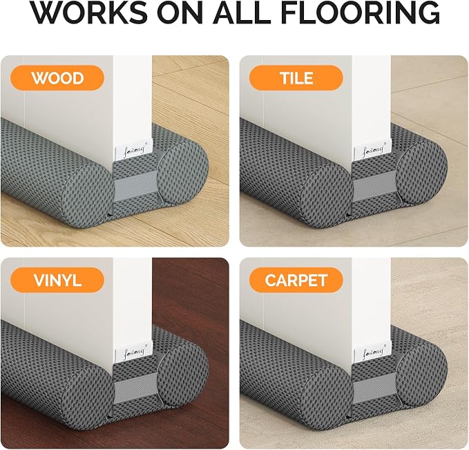 fowong Draft Stopper for Bottom of Door 32", Durable Noise Blocker, Dust & Light - Image 6