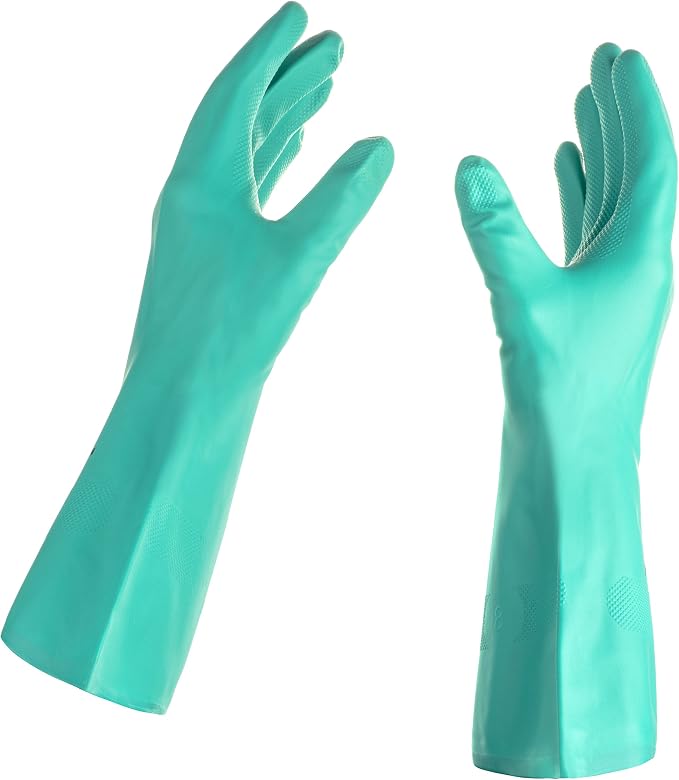 Tusko Products Best Nitrile Rubber Cleaning, Dishwashing Gloves, Latex Free - Image 2