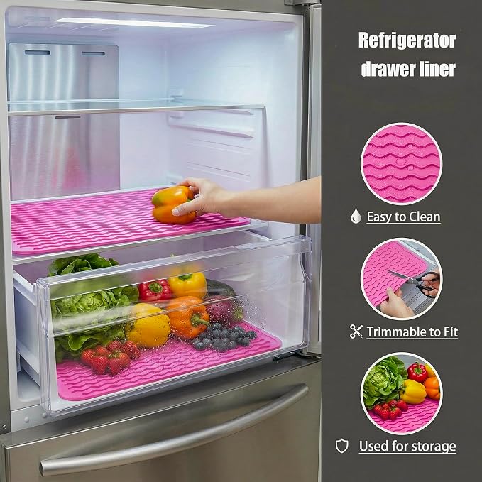 MicoYang Silicone Dish Drying Mat — Quick-Dry Ridges Counter & Sink Pad - Image 4