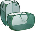 2 Pcs Durable Collapsible Laundry Baskets by Bemkoo