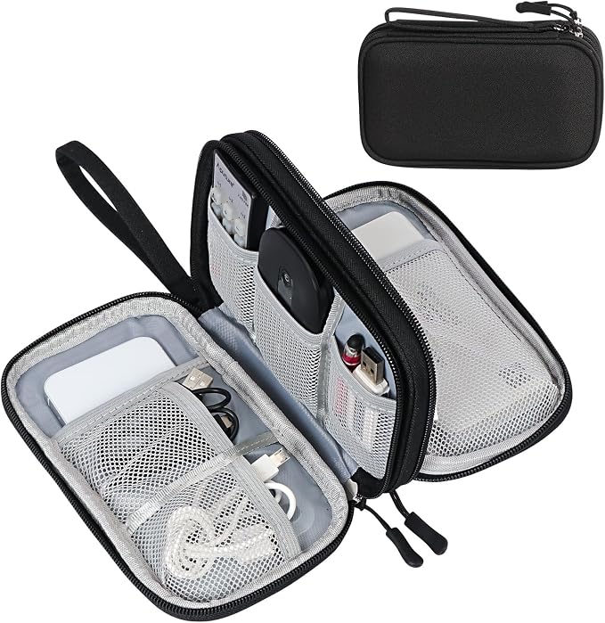 FYY Electronic Organizer, Travel Tech Pouch Bag, Waterproof, Double Layers by FYY