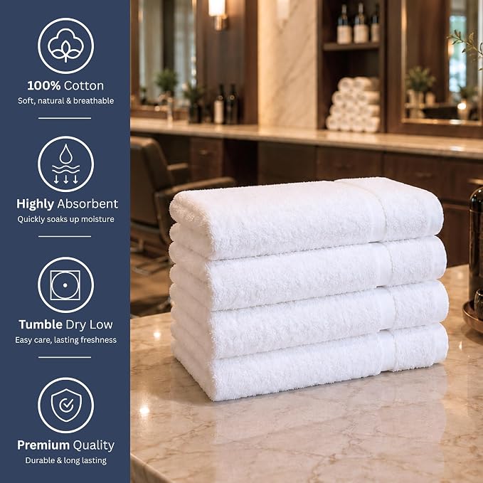 Bulk 72-Pack Professional Salon Spa & Wellness Towels, Not Bleach Safe - Image 6