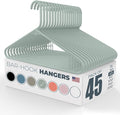 Plastic Hangers 45 Pack – Made in the USA – 6lb Capacity Standard Clothes by NeatiesHangers