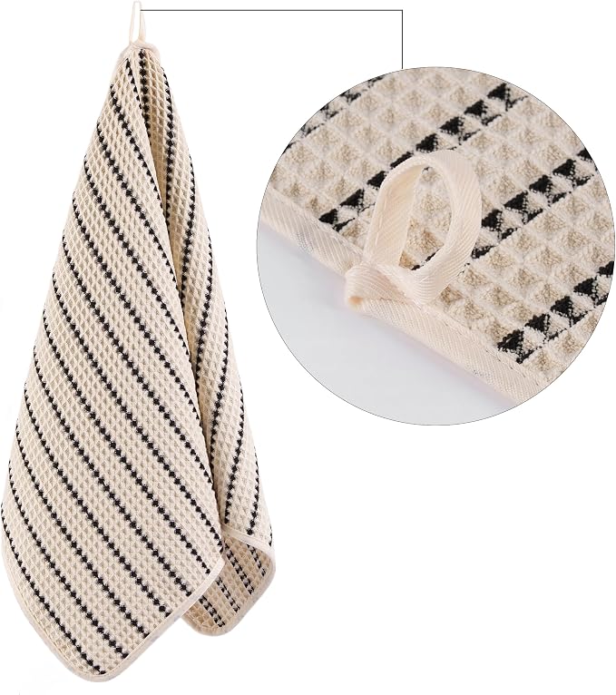 POLYTE 430 GSM Poly Blend Microfiber Quick Dry Waffle Hand Towel, 16x30 in | 4 - Image 3