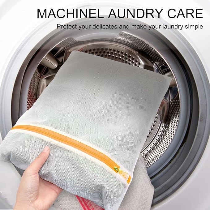 Mesh Laundry Bags 3pcs 12 * 9 Inch Wash Bag Colorful Zipper - Image 6