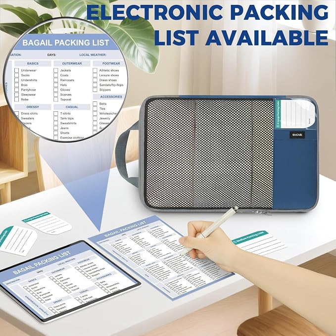 BAGAIL 4 Set/6 Set/8 Set Compression Packing Cubes Travel Accessories - Image 4
