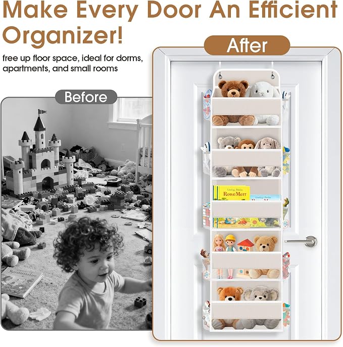 Over The Door Organizer Storage behind Door Hanging Organizer - Image 5