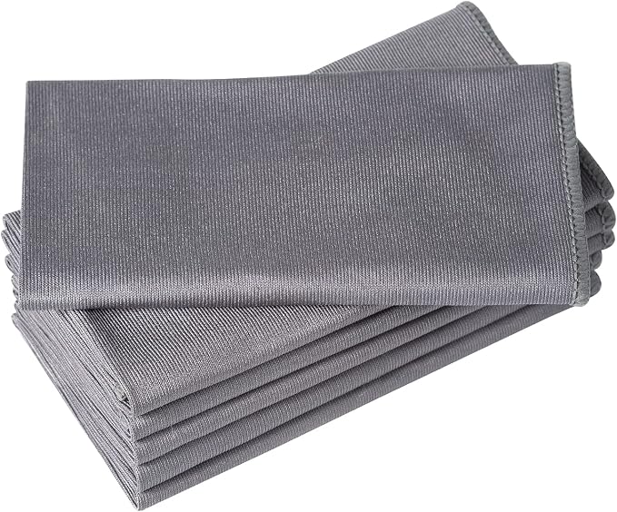 Puomue 6 Pack Microfiber Glass Cleaning Cloth, 16 Inch X 16 Inch, Lint Free by Puomue