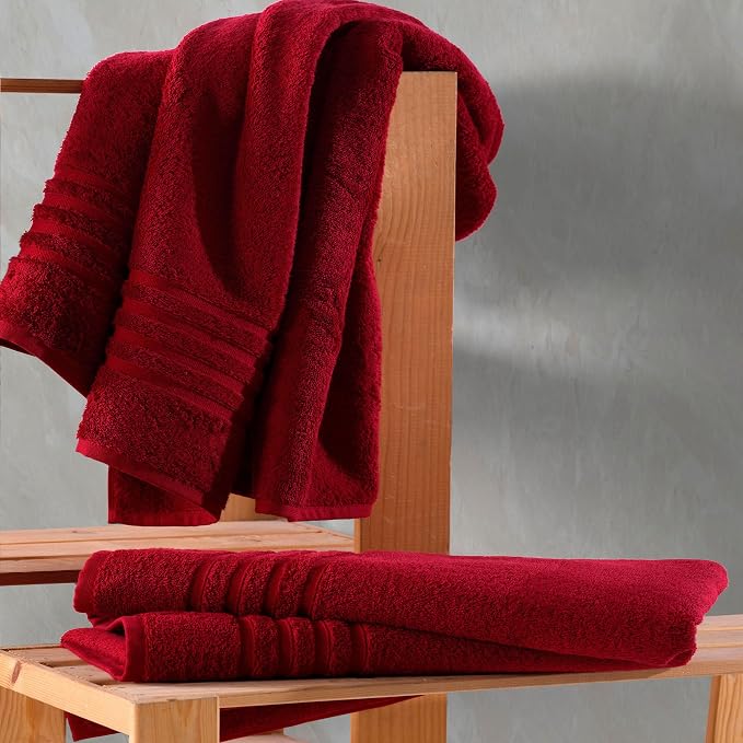 Hawmam Linen Jumbo Large Bath Sheets Towels 2 Pack Soft and Absorbent - Image 4