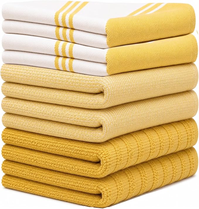 Premium Kitchen Towels 6 Pack 100% Cotton 20"x28" Dish Towels - Image 2