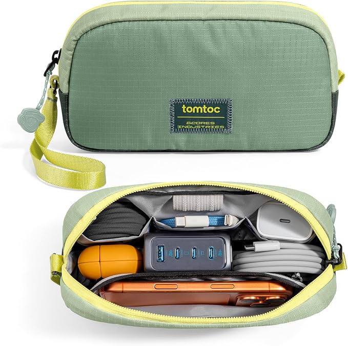 tomtoc Electronics Organizer Travel Case Performance, Cable Tech Pouch | Water by tomtoc