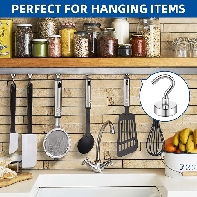 FINDMAG Strong Magnetic Hooks, 30LB+ Magnets - Image 3