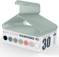 Plastic Hangers 30 Pack – Made in the USA – 6lb Capacity Standard Clothes by NeatiesHangers