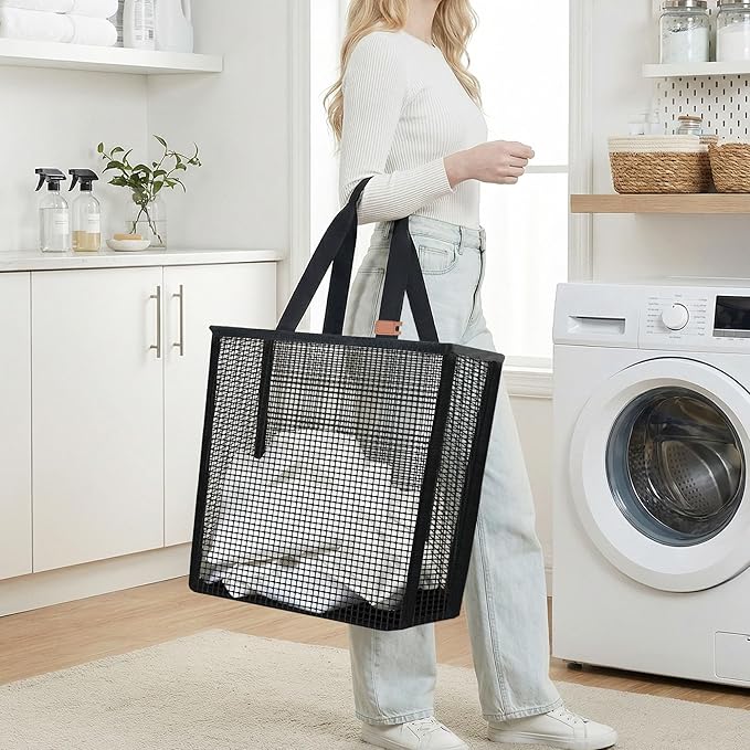 STORAGE MANIAC Collapsible Laundry Basket, 16.9 Gal. Large Pop-up Laundry Hamper - Image 4