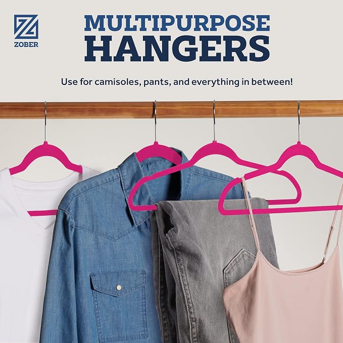 Zober Velvet Hangers 50 Pack - Image 6