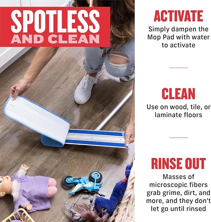 E-Cloth Deep Clean Mop for Home Cleaning, No Refills or Spray Needed | Reusable - Image 4