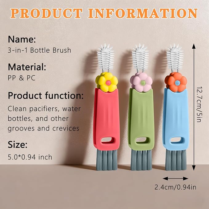 3 in 1 Cup Lid Gap Cleaning Brush Set, Cup Lid Gap Cleaner, Home Kitchen - Image 2