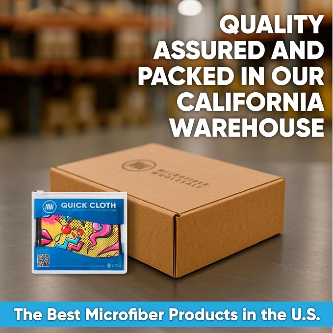 Microfiber Wholesale Quick Cloth Glasses Cleaning Cloths–8x8 Popart 1-Pack | - Image 7