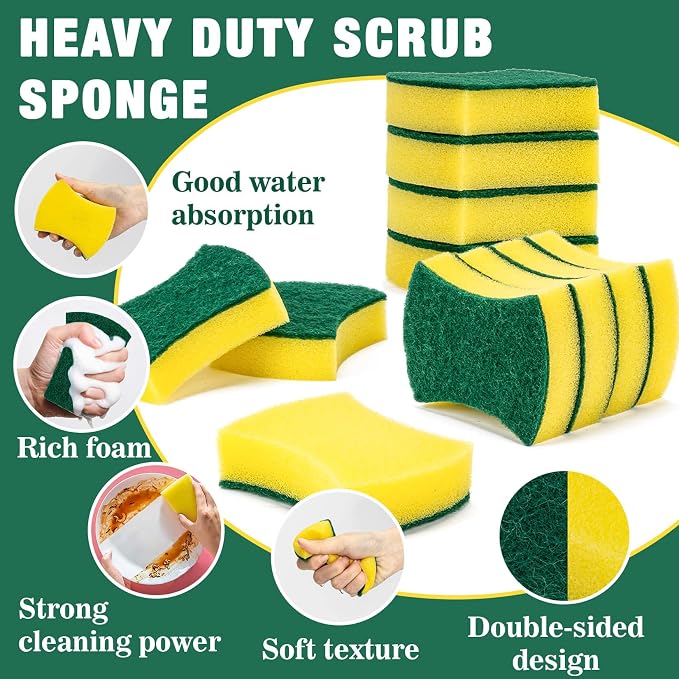 MAQIHAN 18PCS Kitchen Sponges - Image 3