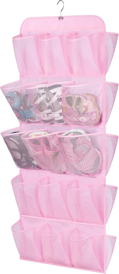 MISSLO 30 Large Pockets Dual Sided Hanging Shoe Organizer by MISSLO