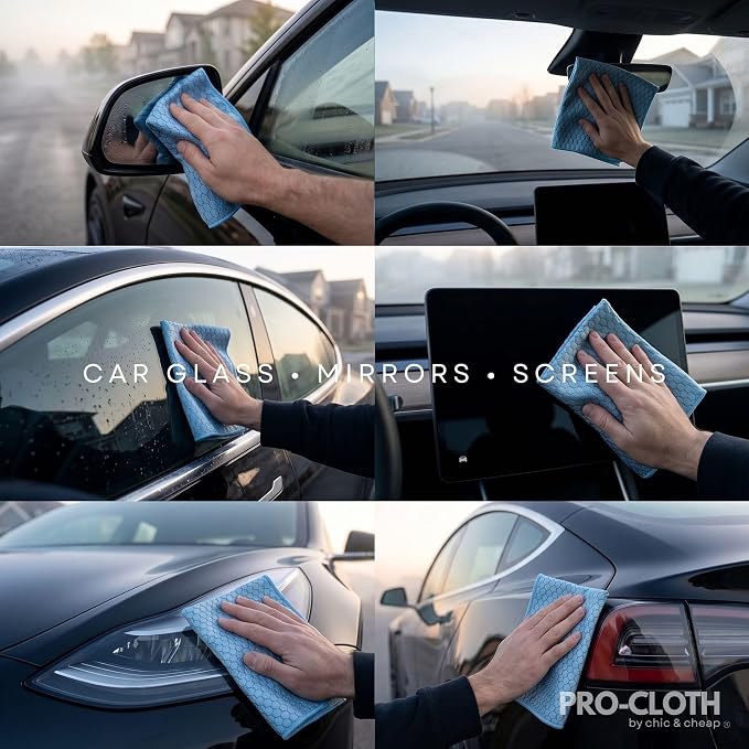 PRO-CLOTH Window & Glass Cleaning Cloths – Premium Honeycomb Microfiber Cloths - Image 3