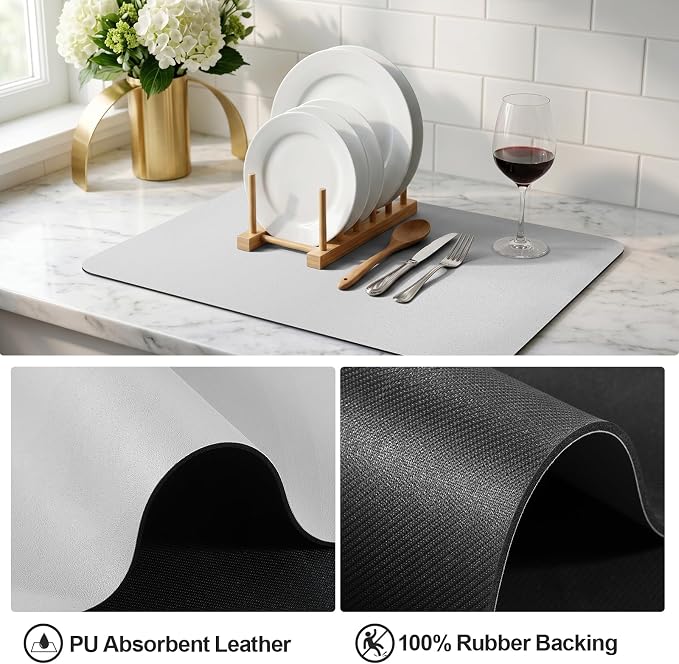 Ecotrim - Dish Drying Mat for Kitchen Counter | Coffee Bar Mat for Countertops - Image 4