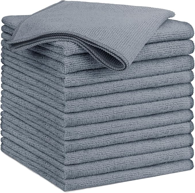 GLIMGLINT Microfiber Cleaning Cloth, 12 Pack Towels by Unknown