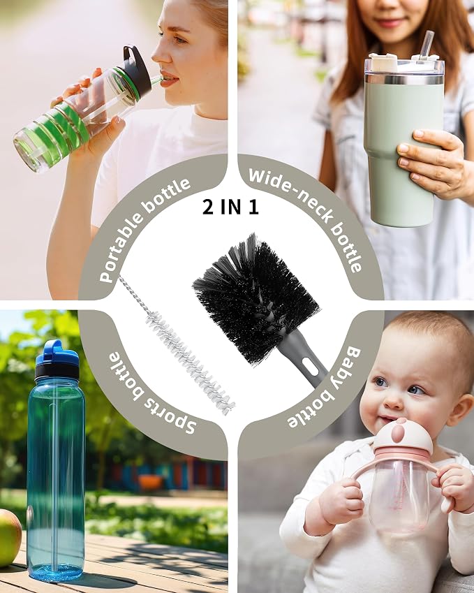 ROSEOK 2 in 1 Bottle Brush - Image 7
