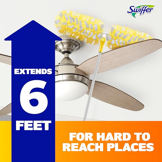 Swiffer Duster Kit with 6 ft Super Extendable Handle, Heavy Duty Starter Kit - Image 3