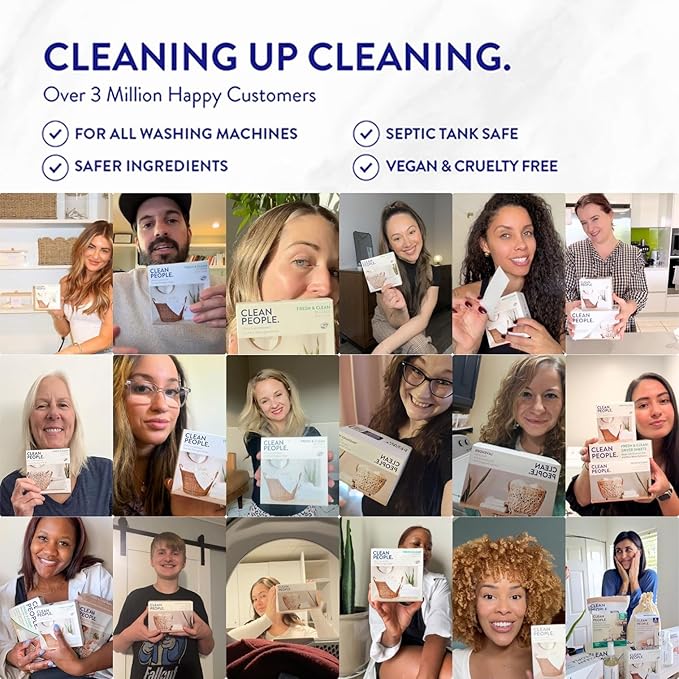 The Clean People Dishwasher Pods - Cuts Grease & Rinses Sparkling Clean - Residue-Free - Phosphate Free Dishwashing Pods - Lemon, 30 Pack