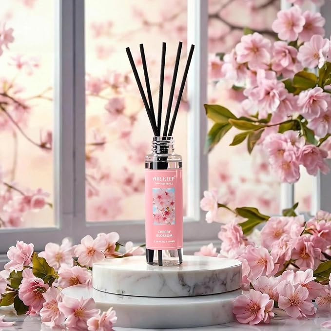 Reed Diffuser Oil Refill/Cherry Blossom/3.38 oz/1 Pack/Air Freshener & - Image 4