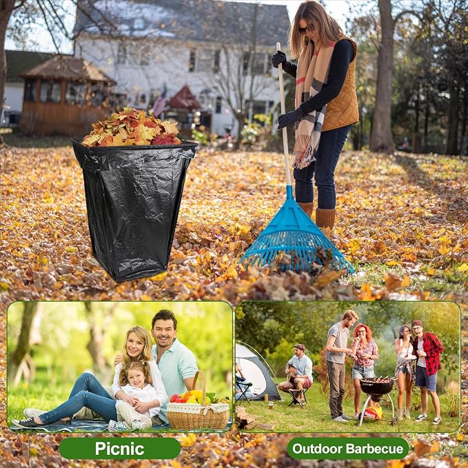 Trash Bag Holder Stand, Outdoor Garden Garbage Bag Holder Holds 30-45 Gallon - Image 7
