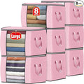 90L Clothes Storage, Foldable Thick Fabric Blanket Storage Bags | Foldable by Fabtotes