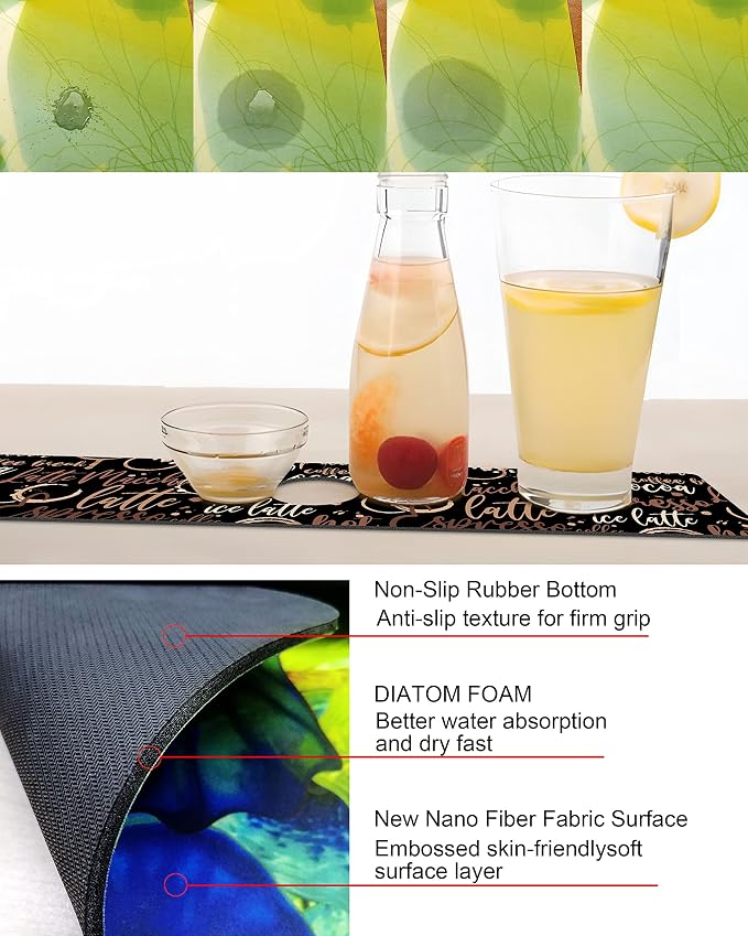 Kitchen Sink Splash Guard Faucet Mat Super Absorbent Fast Drying Mat Sink - Image 3