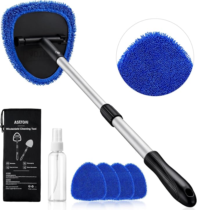 AstroAI 32" Ultra-Long Windshield Cleaner Tool & Car Interior Detailing Kit | by AstroAI