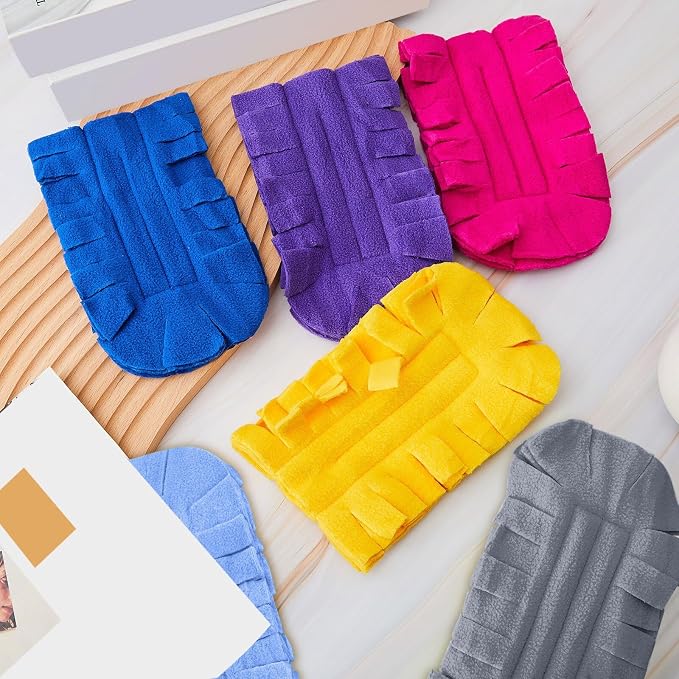 Zubebe 12 Pcs Reusable Duster Refills Fleece, Bright Color | Soft Polyester - Image 6