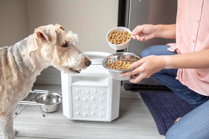 Vittles Vault Vittles Vault Pawprint Food Storage Container + Scoop, 25lbs | - Image 4