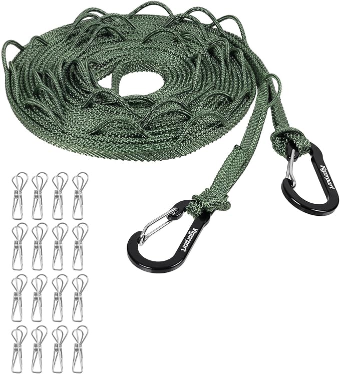 Vigorport Portable Travel Clothesline, Clothes Drying Line by Vigorport