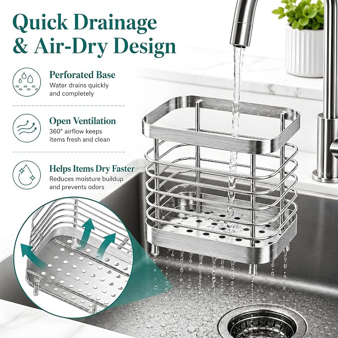 Stainless Steel Electric Toothbrush Holder - Image 3