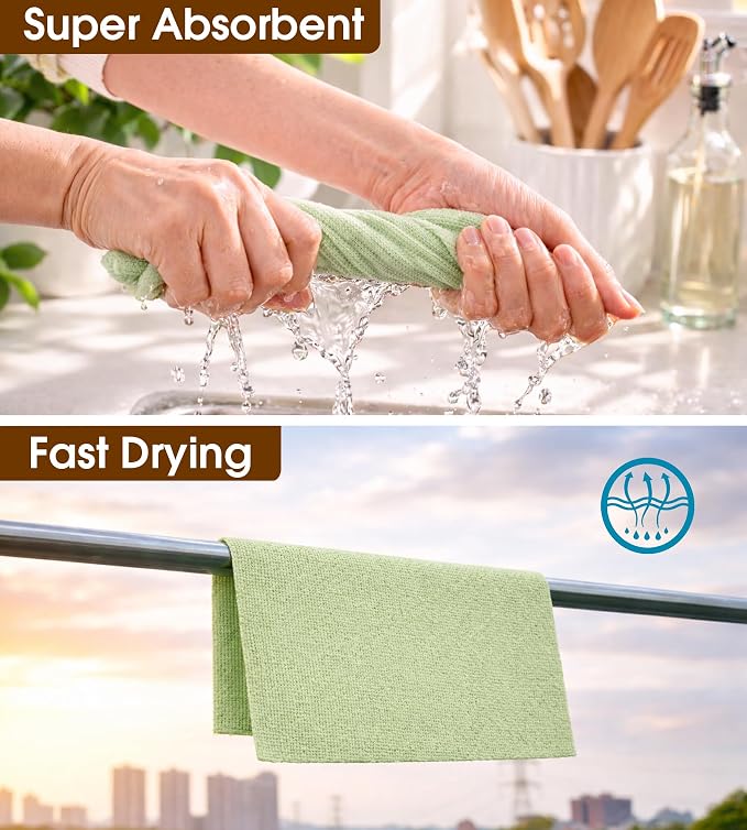 KitchLife Microfiber Cleaning Cloth Roll, 100 Pack - Image 8